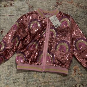 H&M pink sequin jacket